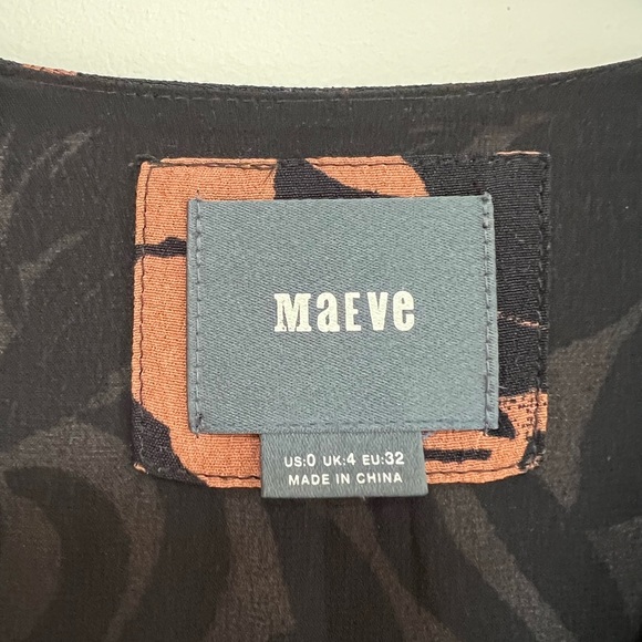 Anthropologie Maeve Mirabilis Batwing Kimono Sleeve Knee Length Dress, size 0 - Picture 6 of 11